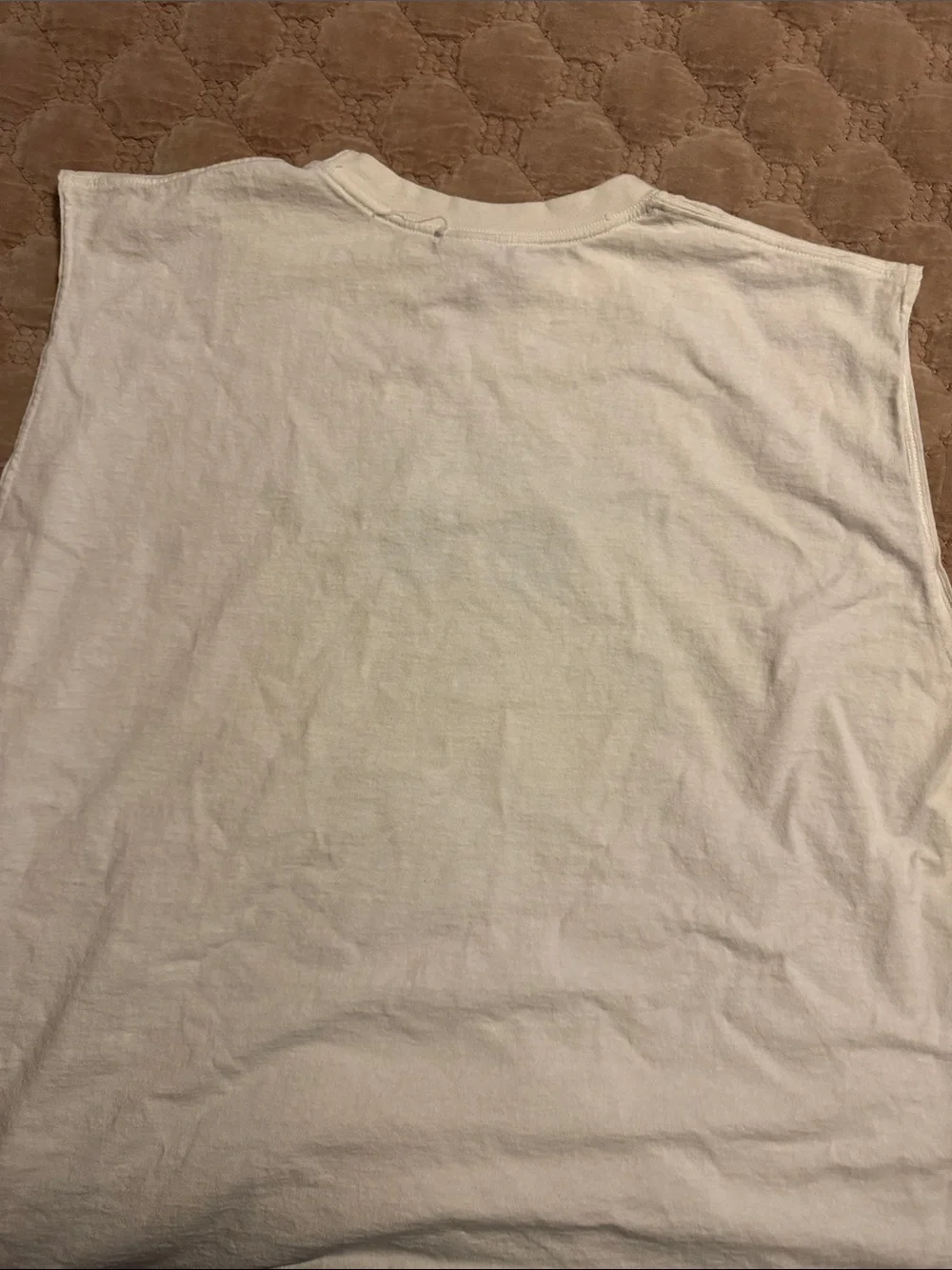 Jordan White sleeveless Tee with Gray 23 and Navy Jumpman